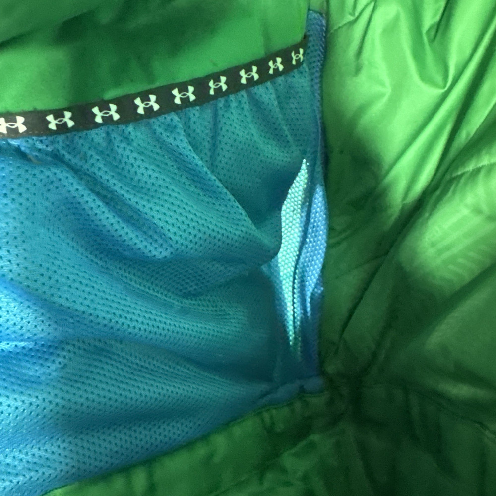 Under Armour Storm Ski Jacket Medium Blue Green Ombre ColdGear PrimaLoft Vented