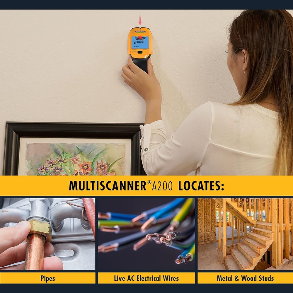 Multiscanner A200 – Electronic Wall Scanner Stud Finder & Metal Detector with Li