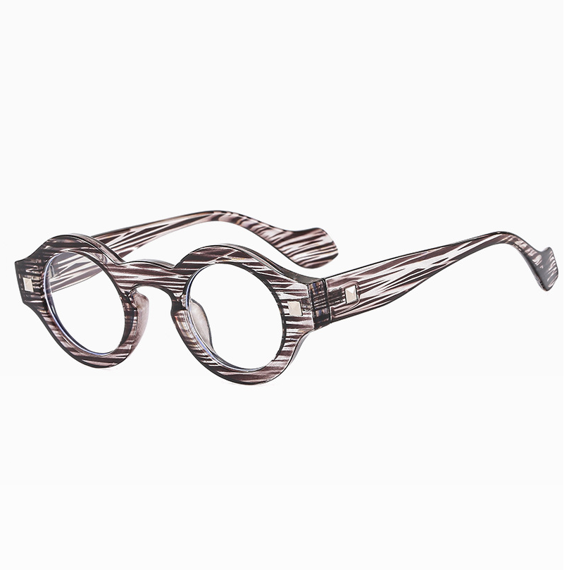 Round Thick Frame Blue Light Blocking Reading Glasses For Men Clear Lens Glasses