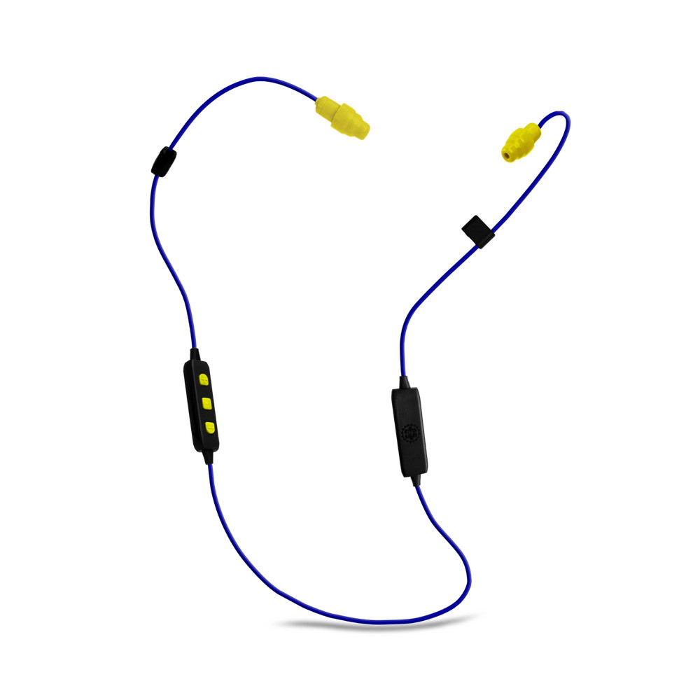 Plugfones Liberate 2.0, Wireless Bluetooth Earplugs with Audio, 26 dB NRR