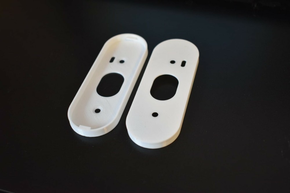 White WIRED Google Nest Hello Doorbell Holder Bracket Clip Mounting Flat Wall