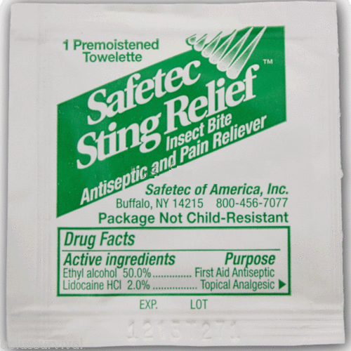 Temporary Relief, Itching & Insect Bites and Stings Wipes, 52013 &