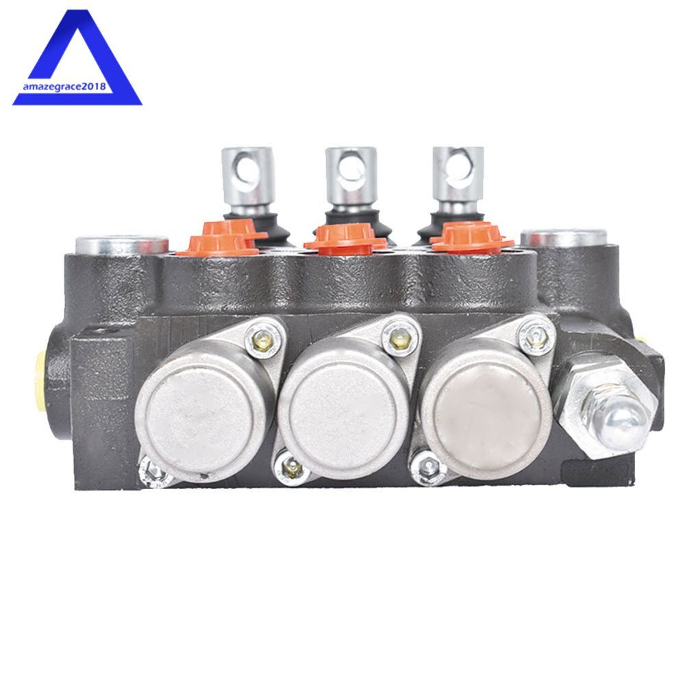 3 Spool Hydraulic Directional Control Valve 11GPM Double Acting Adjustable