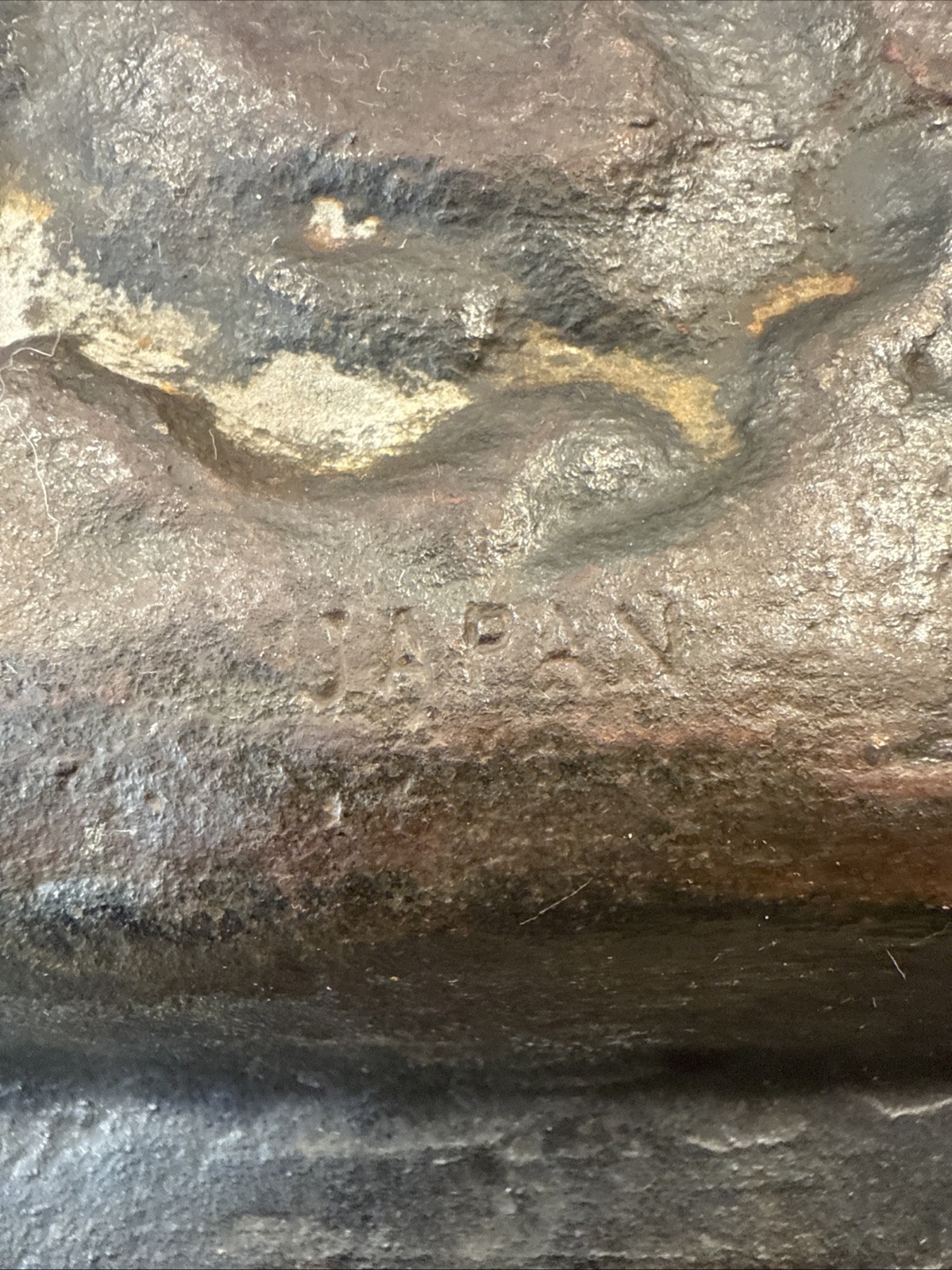 Vintage Japanese Cast Iron Dragon Tray Umbrella / Cane Stand Drip Pan 9.5”