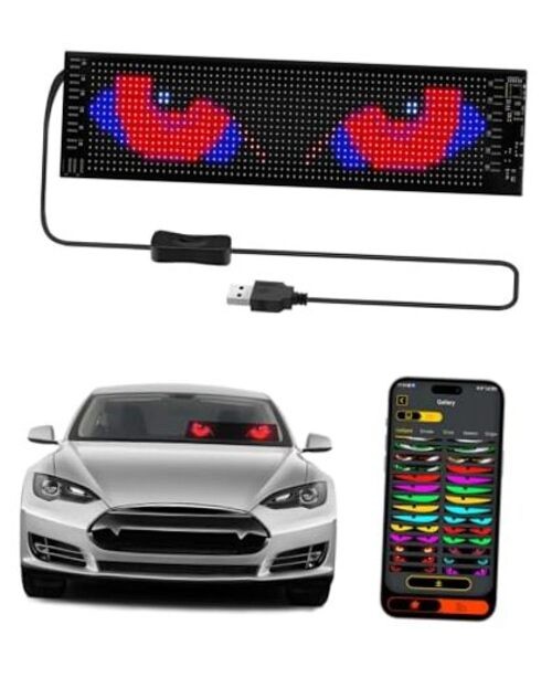 Devil Eyes Light for Windshield Car/Motorcycle/Golf Cart 1PCS-14"x4" 1PCS