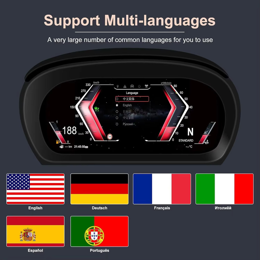 10"Cluster Digital Dashboard For BMW 3 Series E90 E91 E92 E93 2005-2012 / Z4 E89