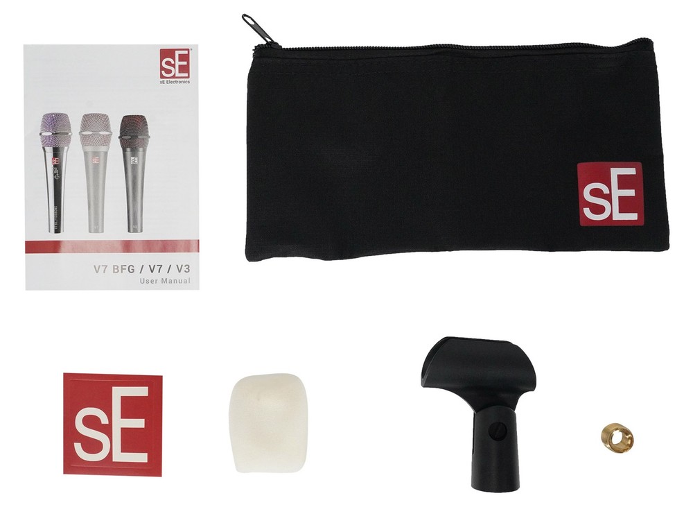 Se Electronics V7 White Handheld Dynamic Microphone Supercardioid Vocal Mic