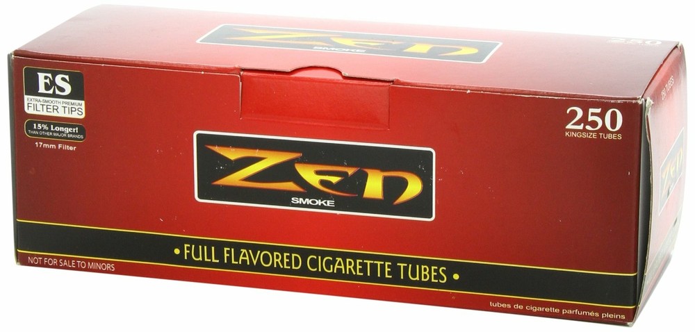 Zen 100mm Full Flavor Cigarette Tubes 250pc [5-Boxes]