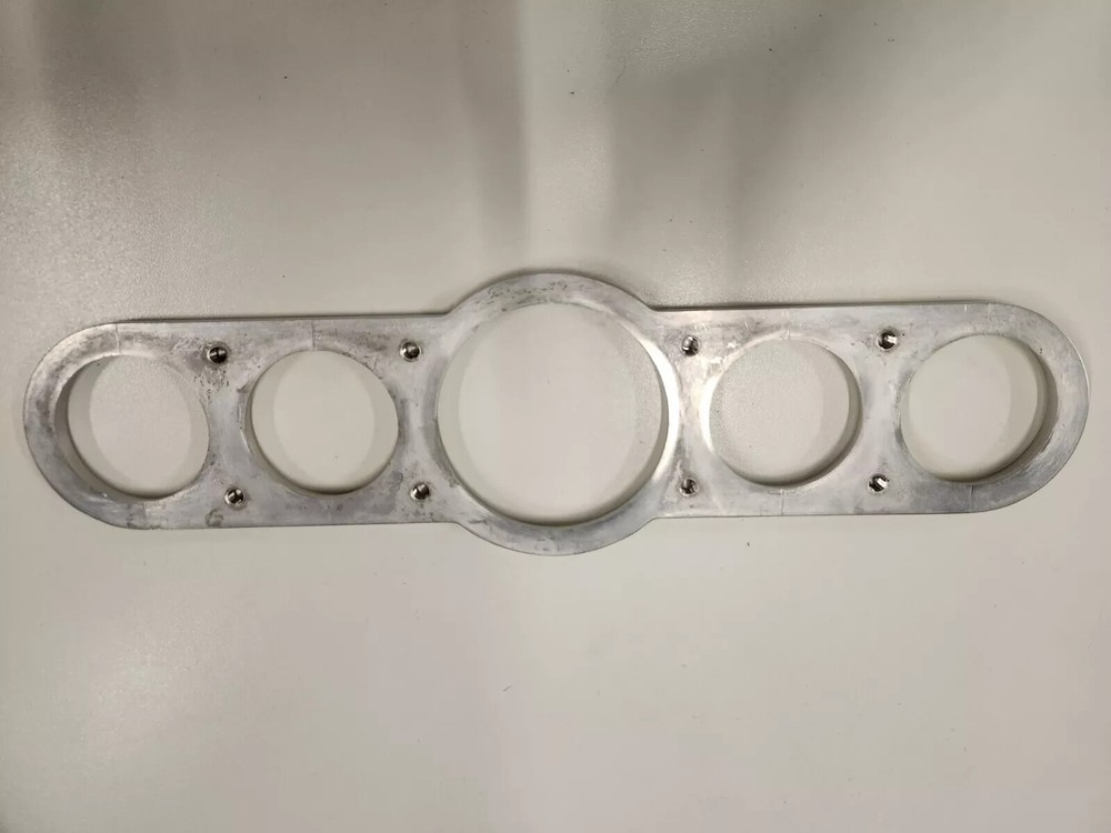 Billet Dash Panel, Polished Aluminum, Small Small Large Small Small