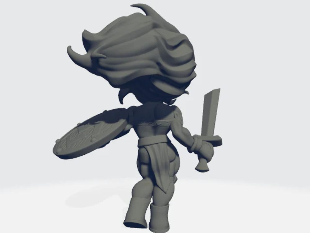 Chibiatures - Amazon Shield Sword Warrior #1