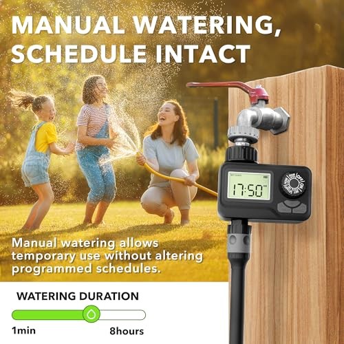 BN LINK Programmable Sprinkler Timer with Rain Delay – Waterproof 1 Outlet