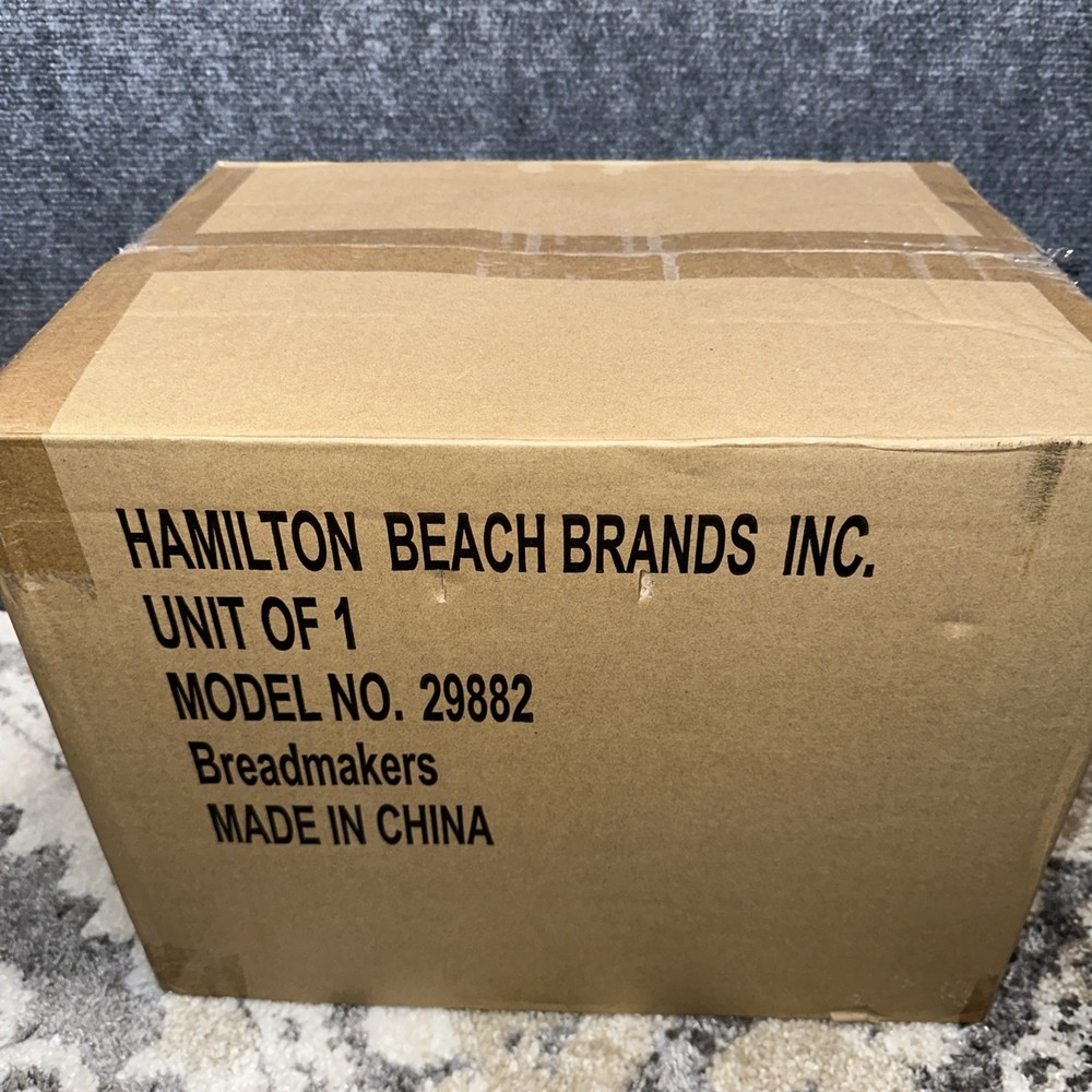 Hamilton Beach Bread Maker Black Model 29882- 2 lb Loaf Programmable Automatic