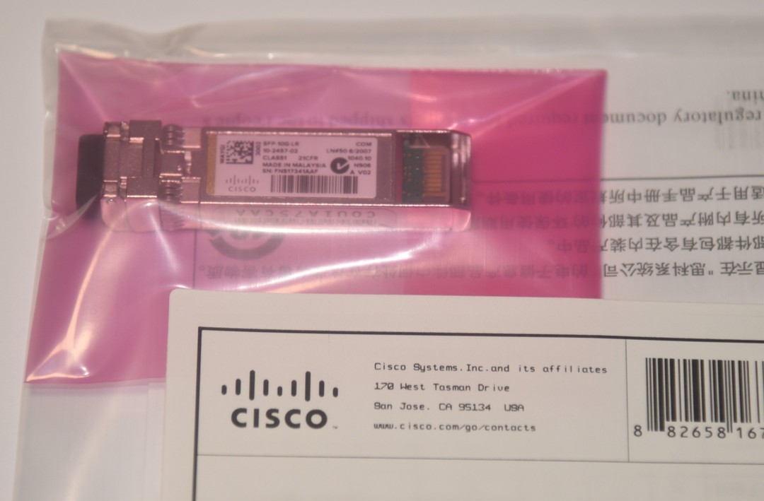 NEW Sealed Cisco SFP-10G-LR 10GBASE-LR SFP+ 1310nm 10km *US Shipping*