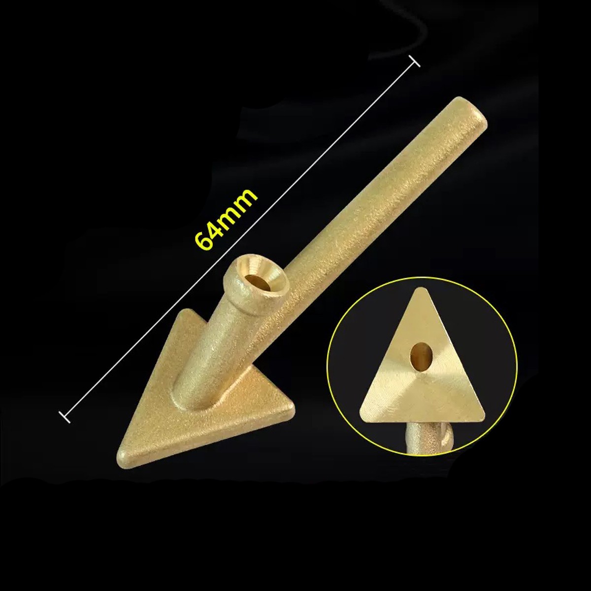 4x Auto Plastic PP Welding Tips Soldering Iron Smooth Triangular Head Welder Kit