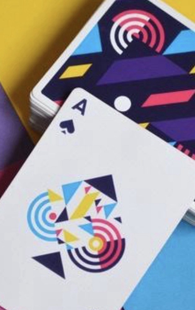 Abstract Playing Cards v.1 Card Deck Modern Geometric Design Theme