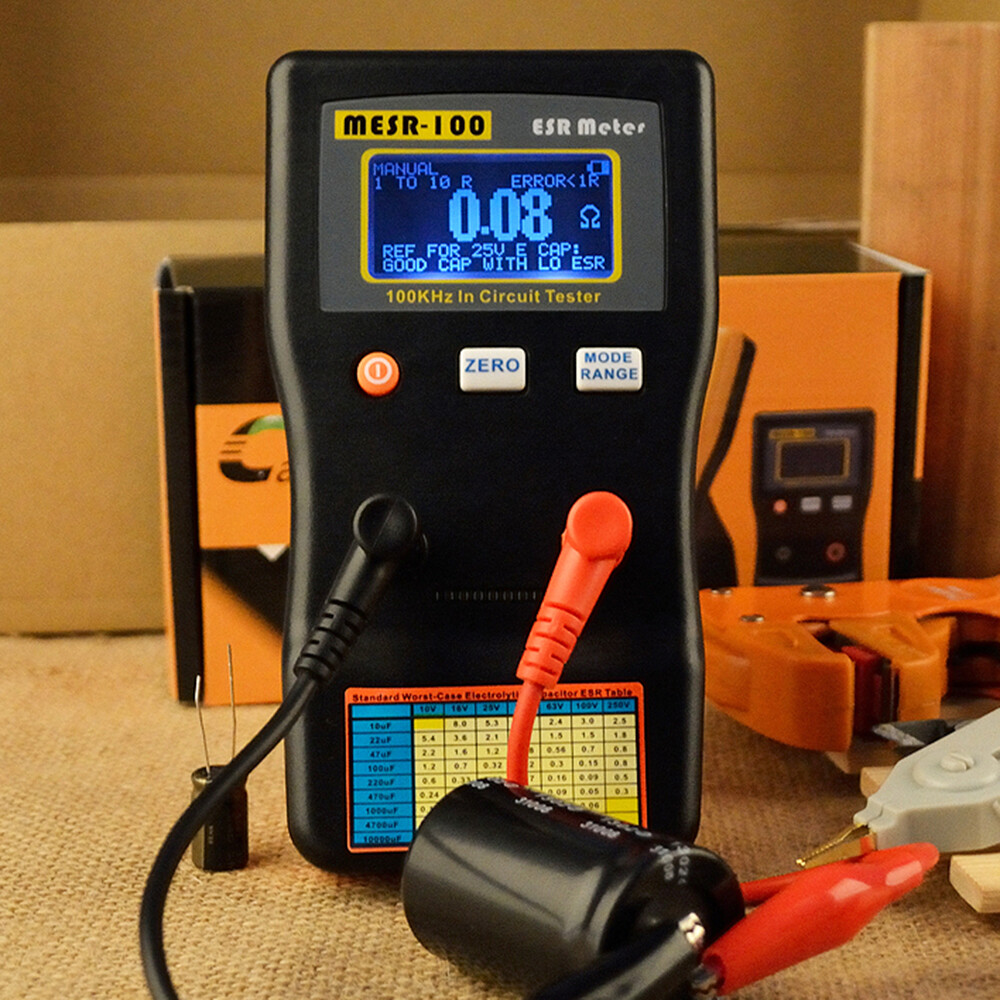 MESR-100 ESR Capacitance Ohm Meter Capacitance Internal Resistance Circuit Test