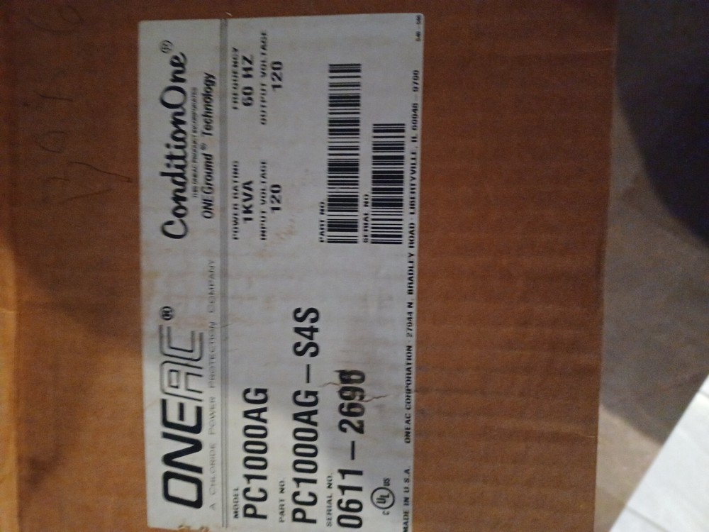 ONEAC CONDITIONERONE PC1000AG
