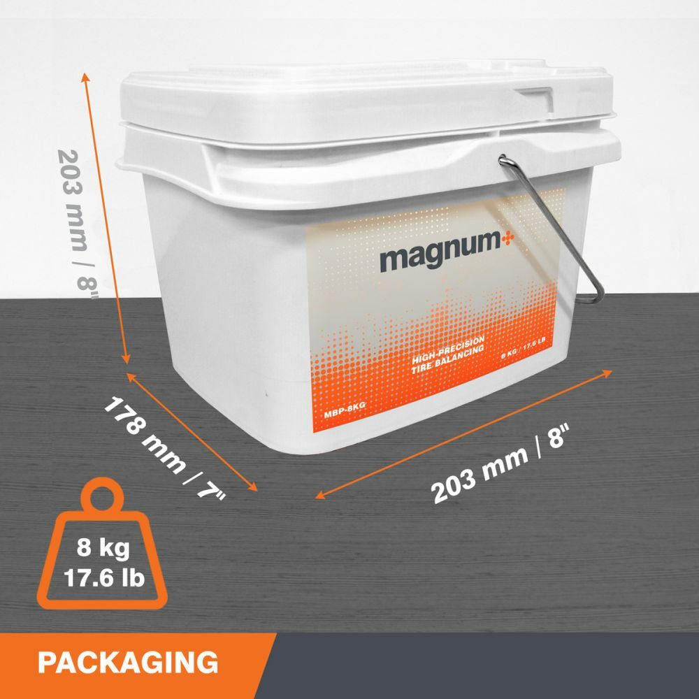 Magnum+ Tire Balancing Beads Bulk Tub 17.6 lb. with Scoop, TPMS Compatible