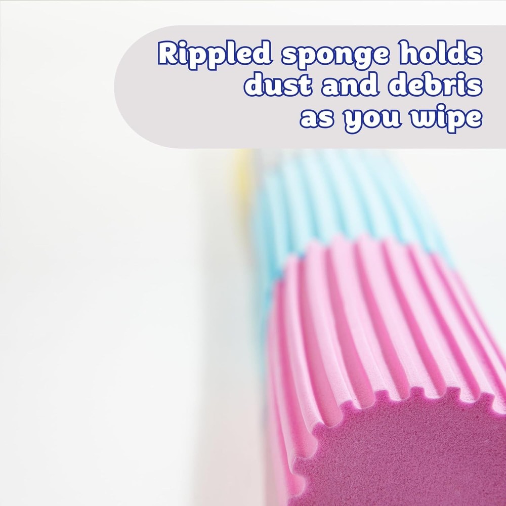 Scrub Daddy Damp Duster, Magical Dust Cleaning Sponge, Dusters for Cleaning