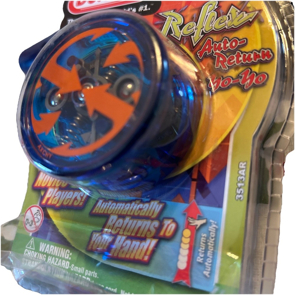 Duncan Reflex Auto Return Automatic Beginner Yo-Yo Blue Orange NEW