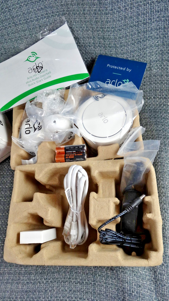 Arlo HD Camera plus Audio Doorbell wire free includes cloud recording
