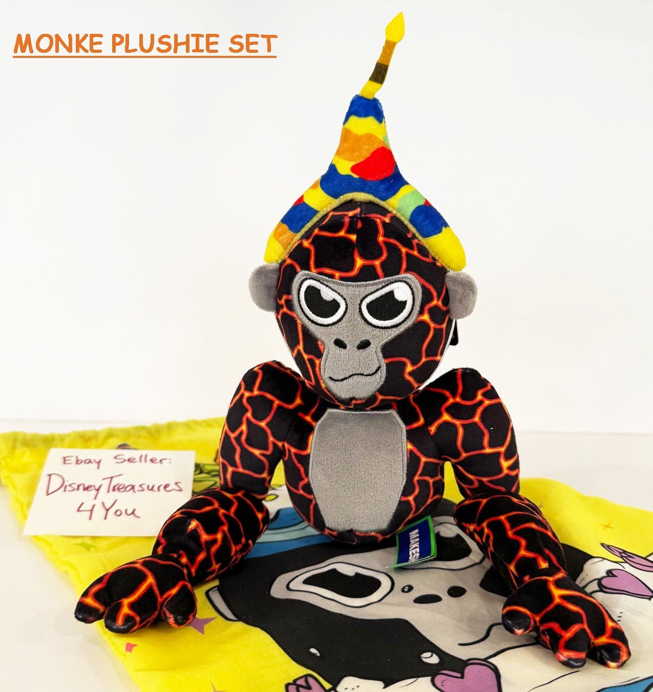 Official Makeship Gorilla Tag Monke Birthday Plush Meta Code Keychain Axiom Rare