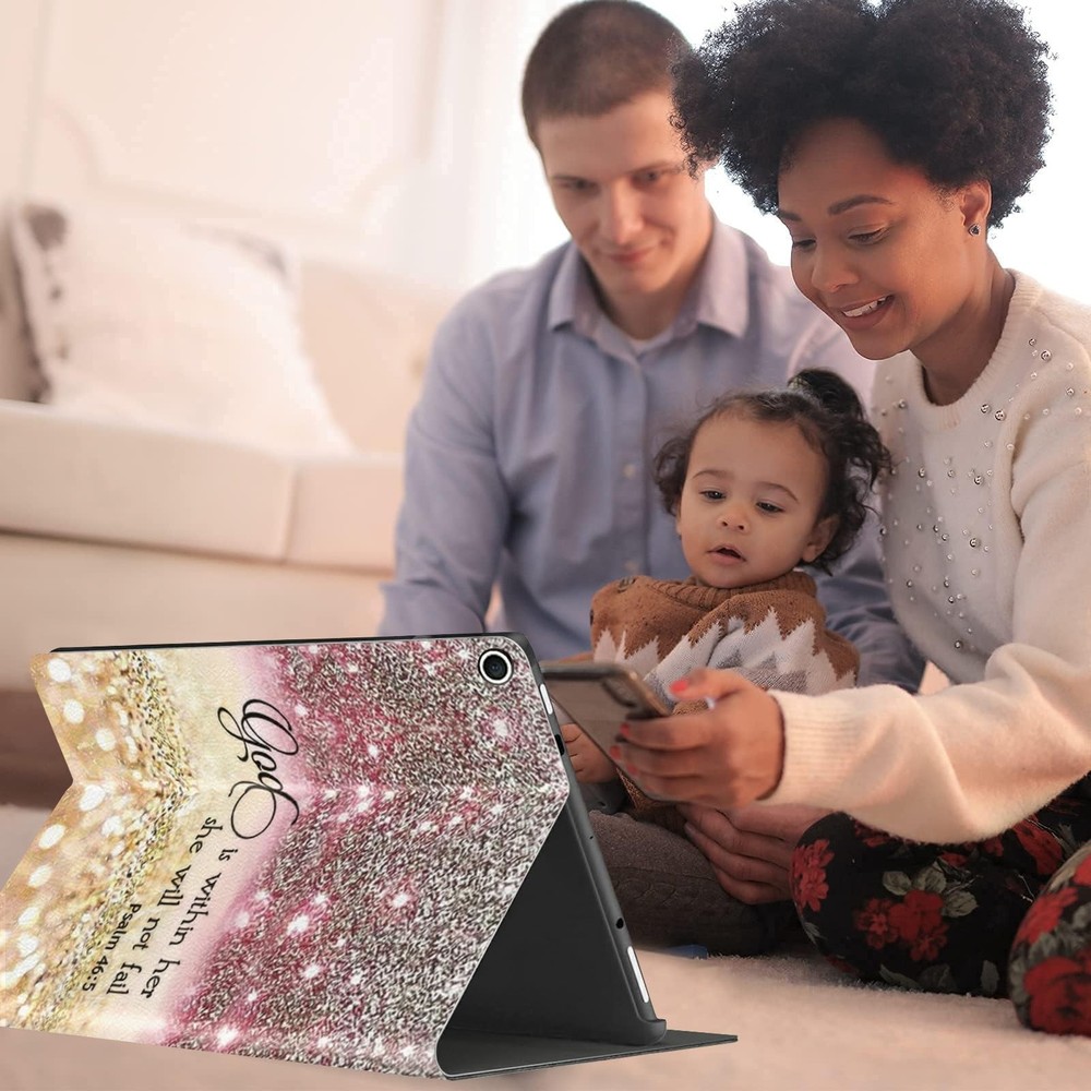 Compatible for iPad 9th 8th 7th Generation Case,Adjustable Stand with Auto Wa...