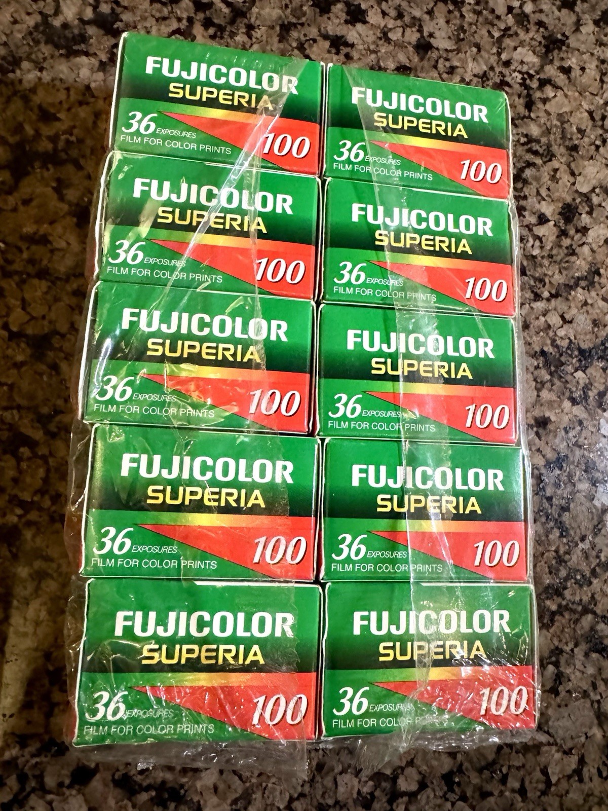 NIB Lot 10 Unopened Fujifilm Superia 100 CN 135 36 Exp 35mm Film Expired 11/2000