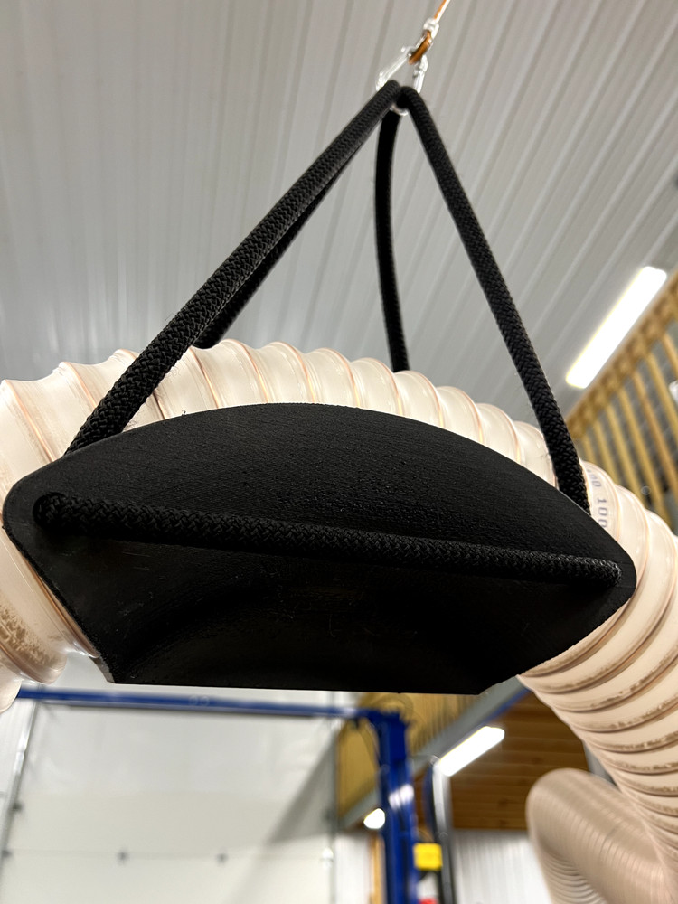 dust collection hose support hanger
