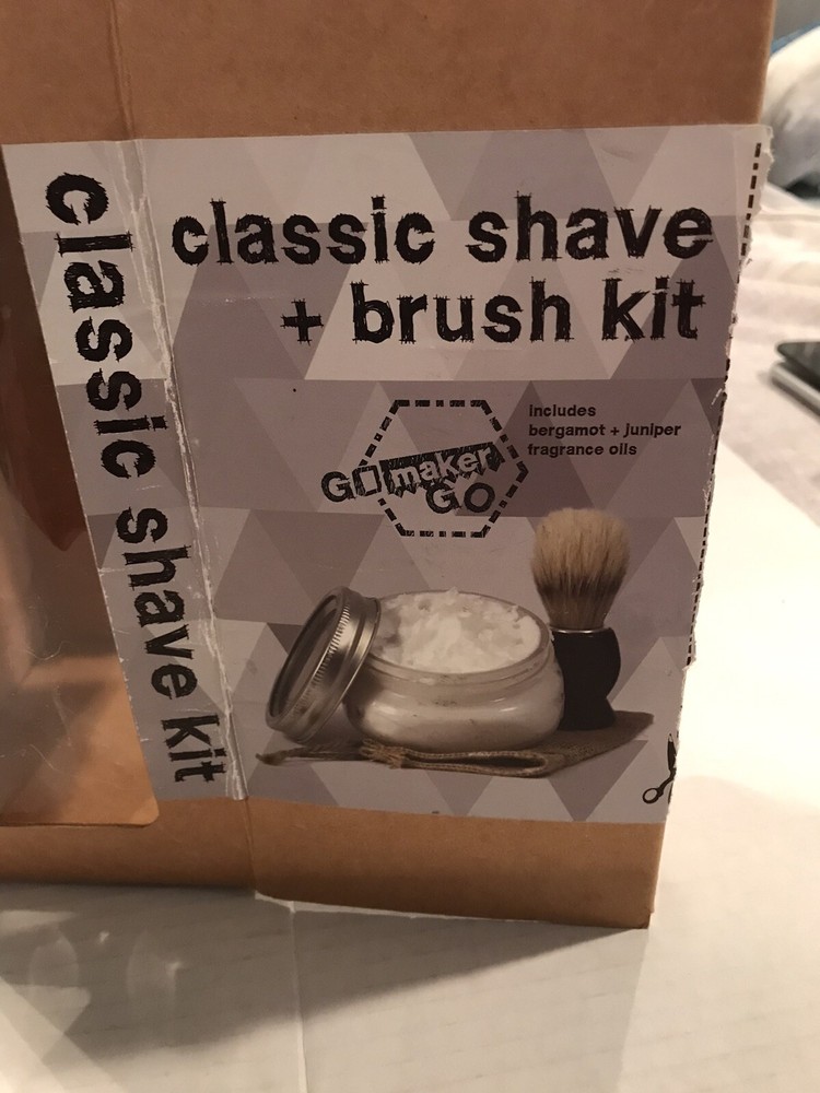Classic shave and brush set.