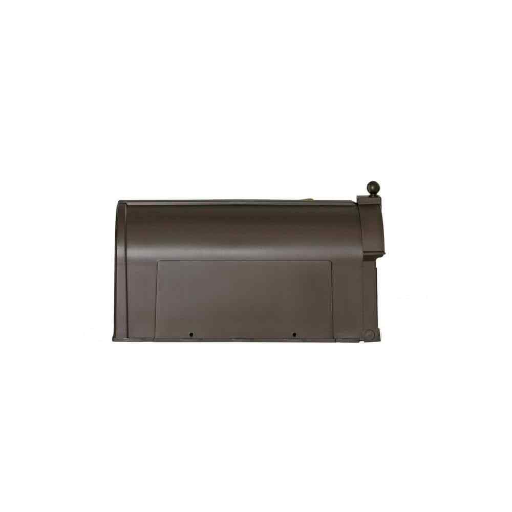 Bronze Post Mount Mailbox, Large, Keeps Mail Dry, Heavy Duty for Rural