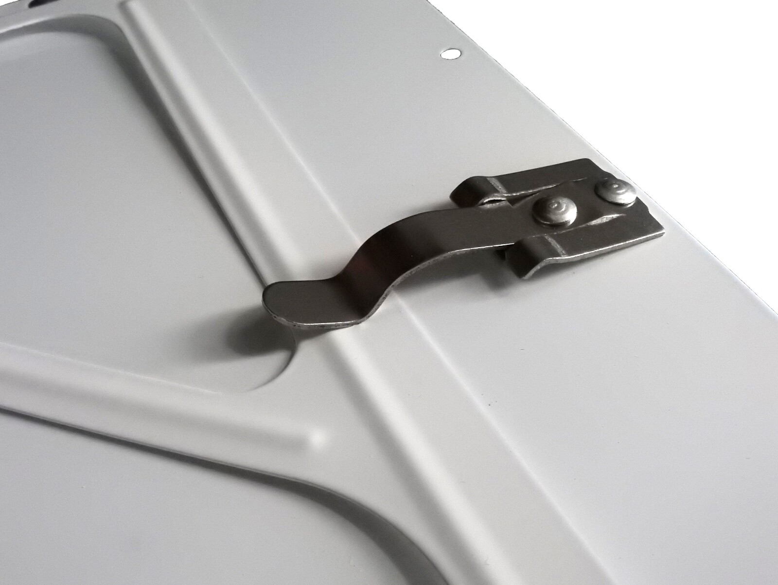 Road Superior Truck Parts Pair of White Aluminum DOT Tagboard Placard Holders