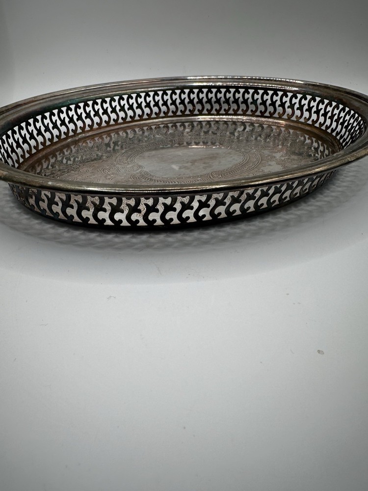 Vintage Oneidasilverplatted Oval Platter, Vanity