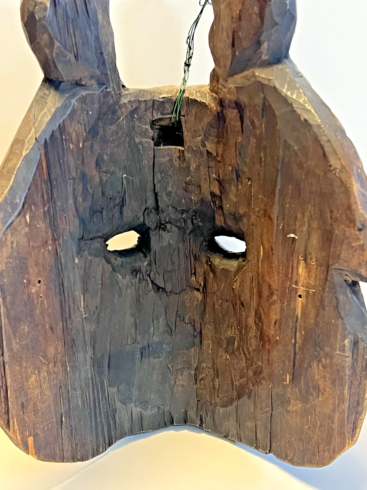 Antique Native American indian Hand Carved Totem Style Wooden Wall Hanging Mask