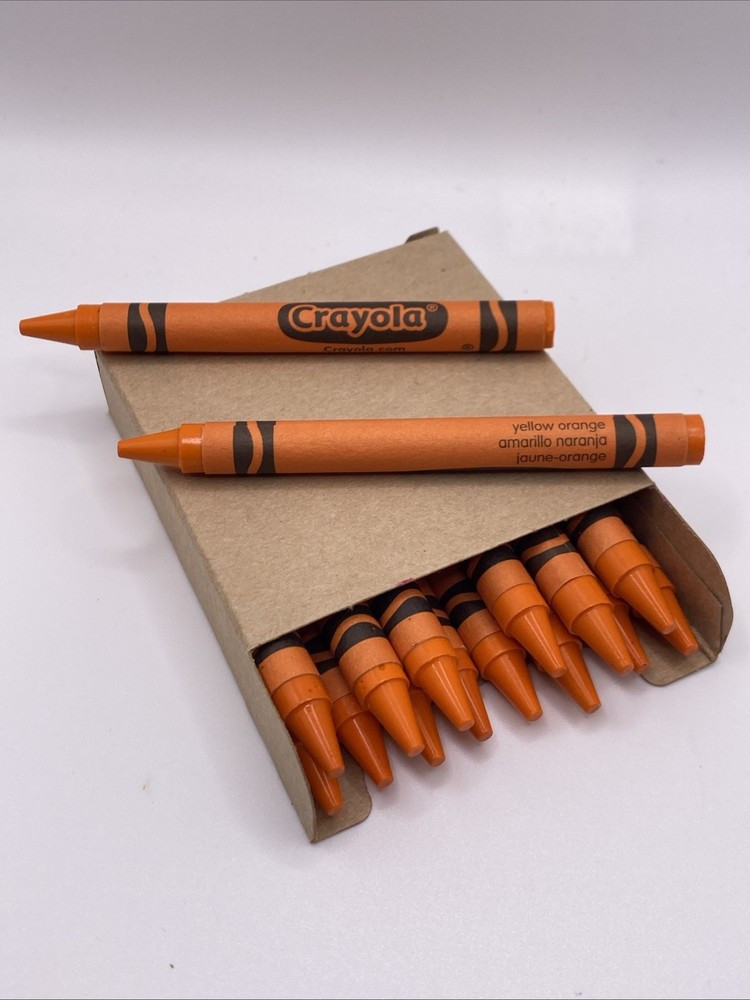 (16) Crayola Crayons (yellow orange) BULK