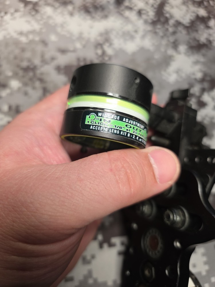 HHA OPTIMIZER LITE ULTRA RIGHT HAND SINGLE PIN SIGHT ARCHERY SIGHT BOW SIGHT