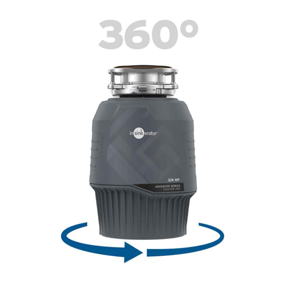 Evolution .75HP, 3/4 HP Garbage Disposal, Advanced Series EZ Connect Continuous