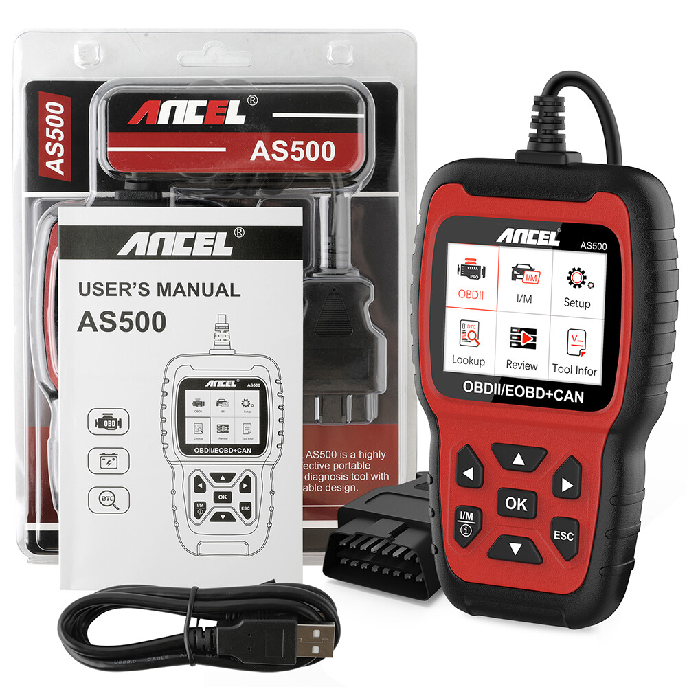 ANCEL AS500 OBD2 Scanner Engine Code Reader Clear Codes Car Diagnostic Tool