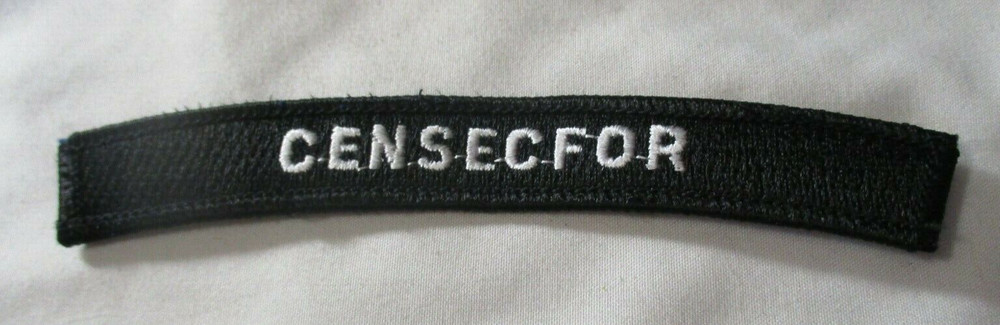 US Navy Center For Security Forces CENSECFOR UIM Rocker Tab Patch