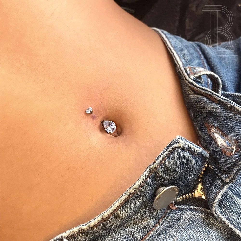 BodyBonita Real Solid G23 Titanium Belly Button Rings - 14G Internally Thread...