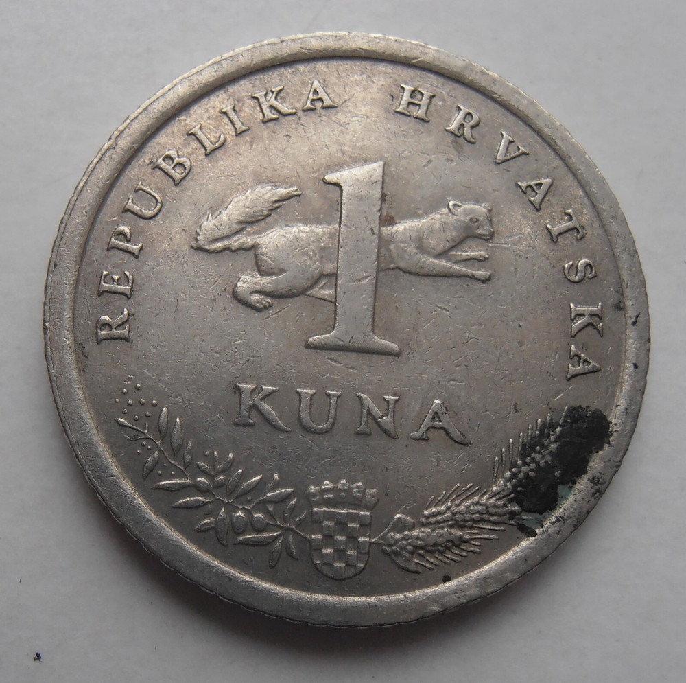 CROATIA 1 KUNA 1996