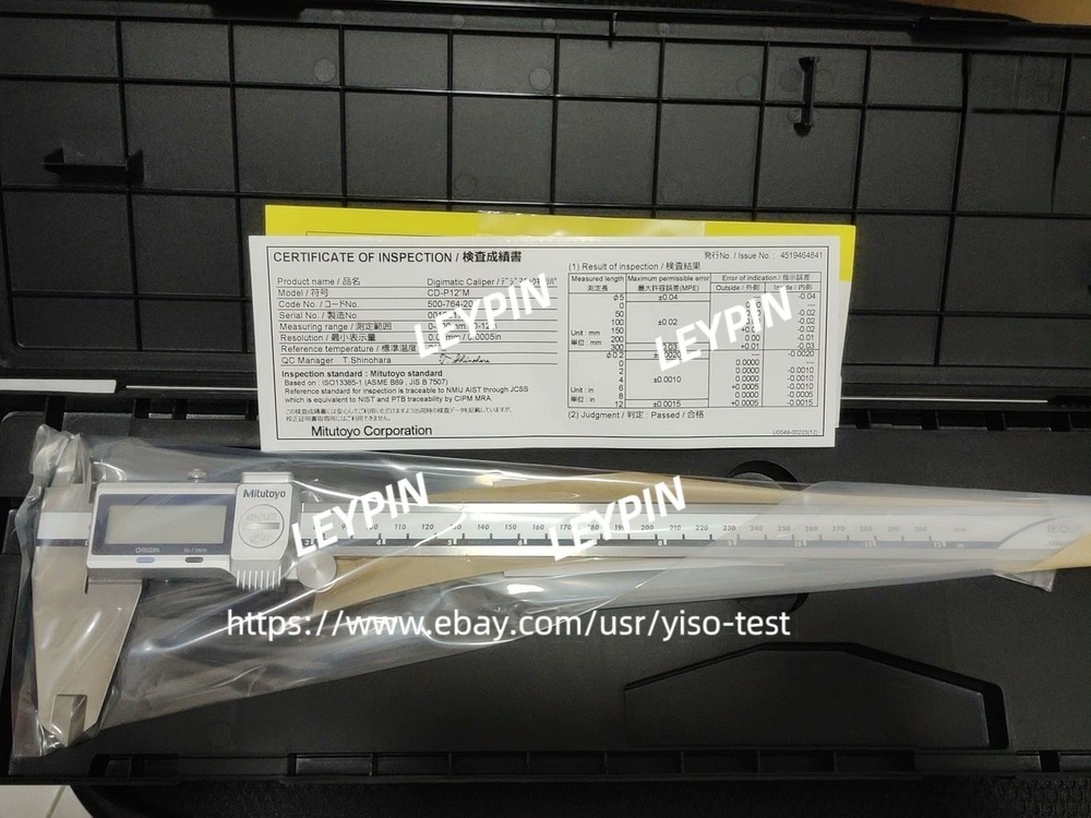 Mitutoyo 500-764-20 Absolute Digital Caliper 0 - 12"
