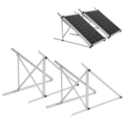 Inch Solar Panel Mounting Brackets Kit 0-90 Adjustable 45 2 Sets Upgrade Silver