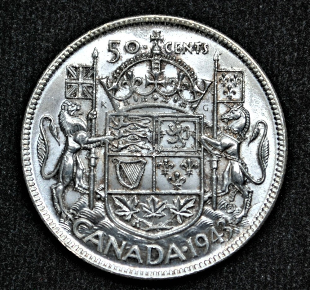 1943 Canada 50 cents