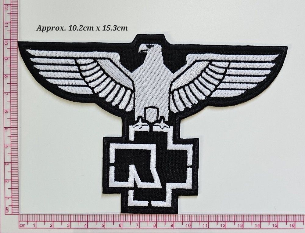 Rammstein hard rock patch, Rammstein embroidery patch, iron/sew on patch,