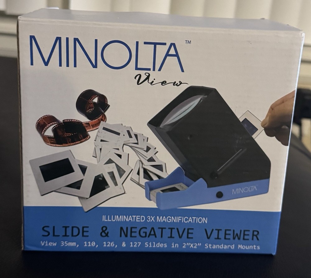 Minolta View portable LED screen with LED screen luminosa negative viewfinder