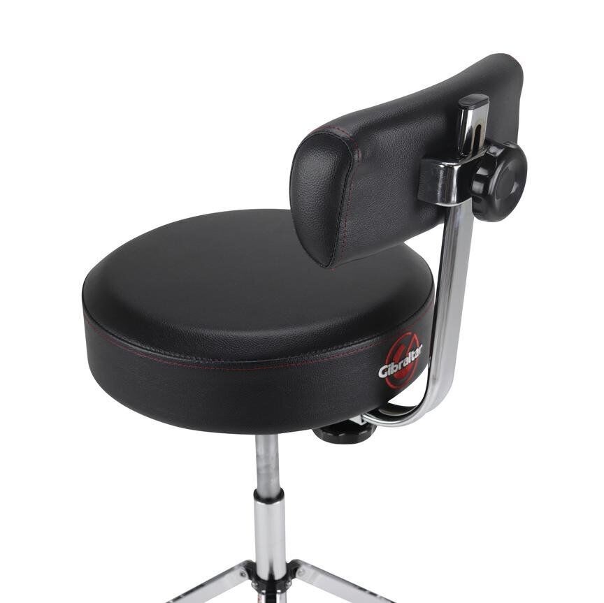 Gibraltar 15“ Round Drum Set Kit Seat Throne Stool w/ Backrest & Footrest