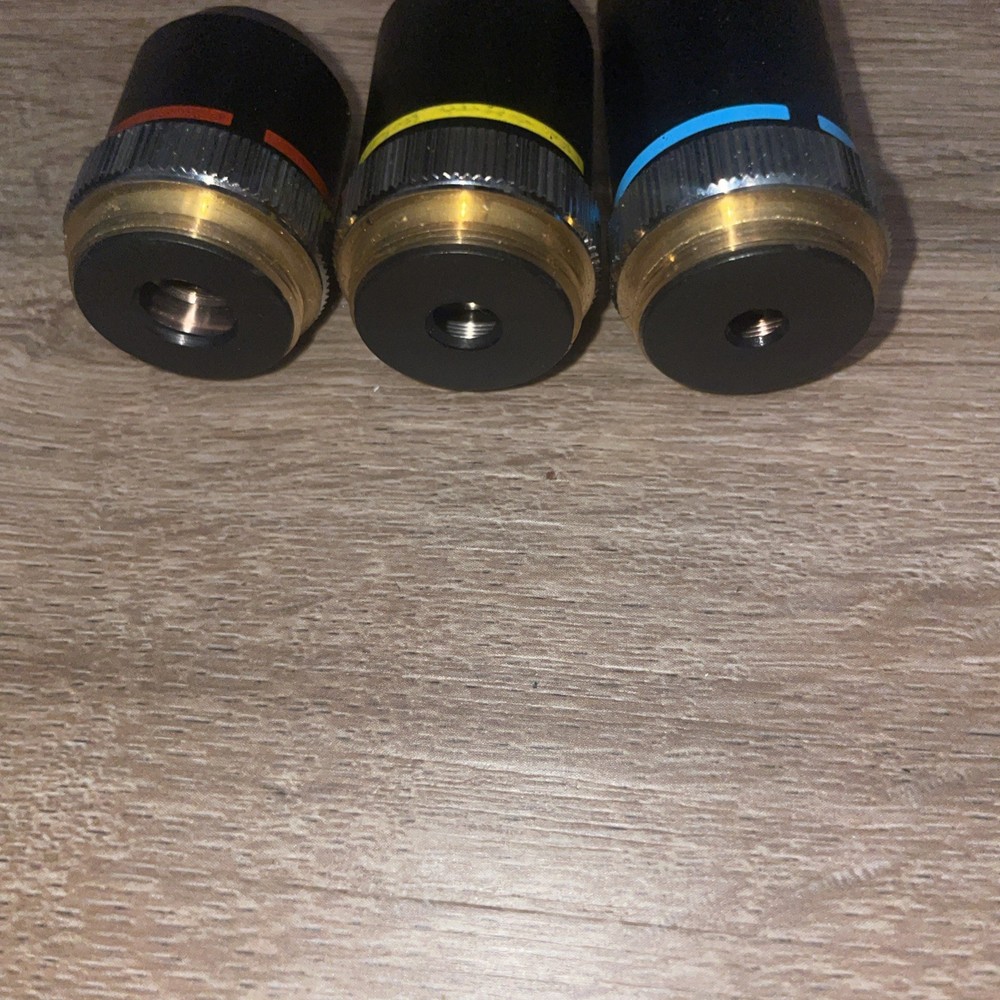Microscope Objective Lens 3 Total From Same Microscope