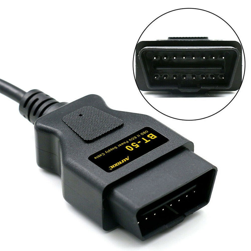 OBDIISVS OBD2 ECU Memory Saver Battery Change Tool Emergency Power Supply Cable