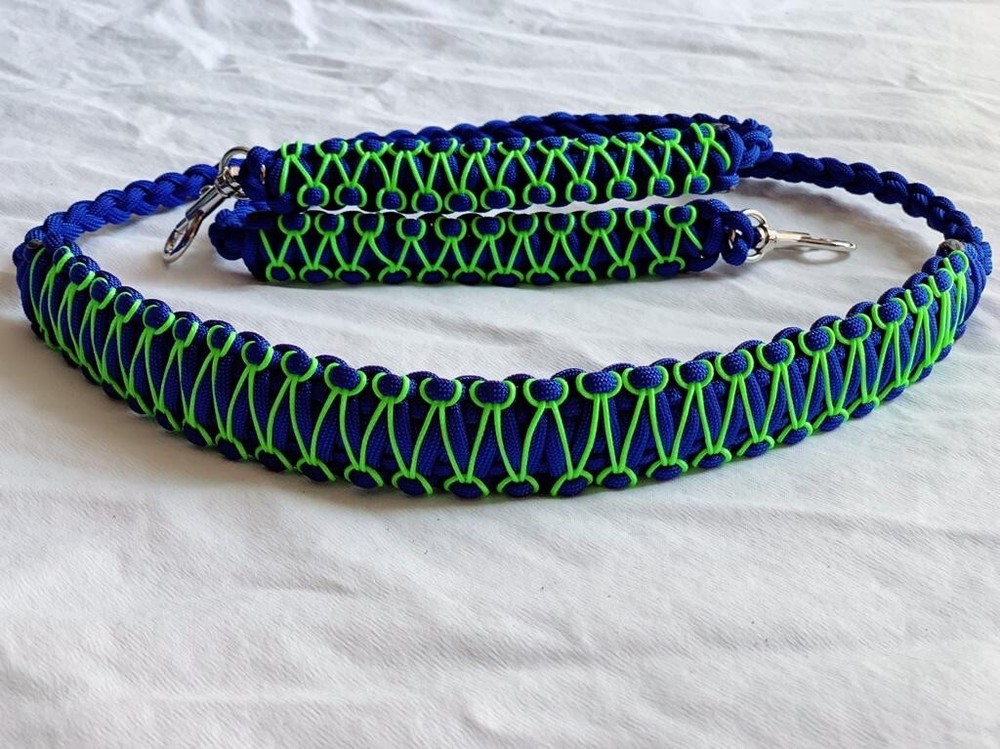 Royal Blue And Neon Green Binocular Strap